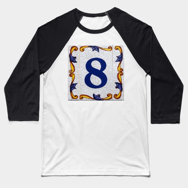 Number 8 Baseball T-Shirt by JonDelorme